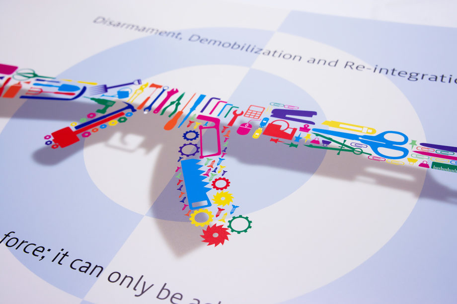 ポスターデザイン　武装解除