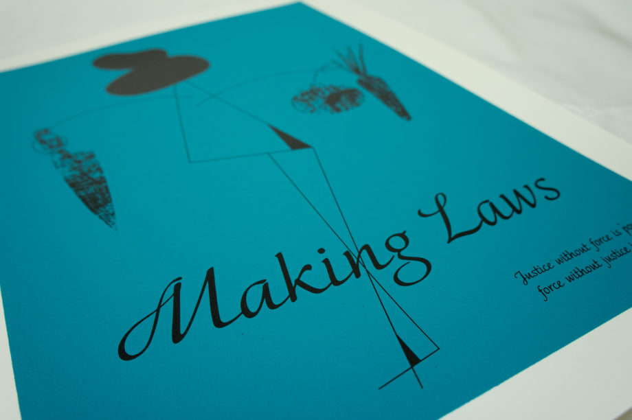 版画　Making Laws